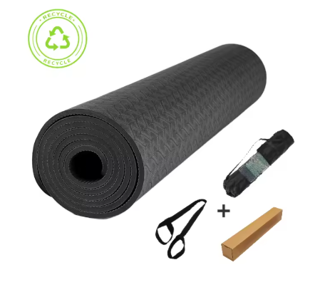 Black Yoga Mat – Anti Slip, Comfortable & Durable